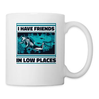 I Have Friends In Low Places Taucherflossen - Tasse - Weiß - Rechts