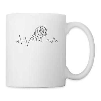 Race de chien Shih-tzu Battement de cœur d’amoureux du chien - Mug blanc - blanc - Droite