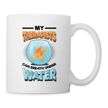 Fun fish keeping, fish keepers - Mug - white - Right