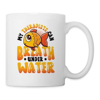 Fun fish keeping, fish keepers - Mug - white - Right