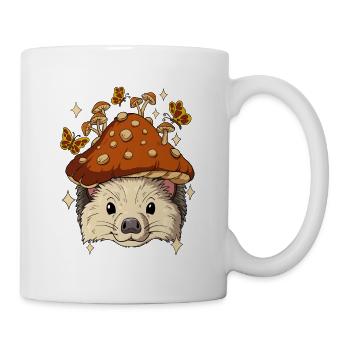 Cottagecore Igel - Tasse - Weiß - Rechts