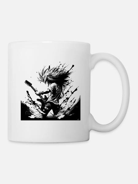 Guitar Player - Tasse - Weiß