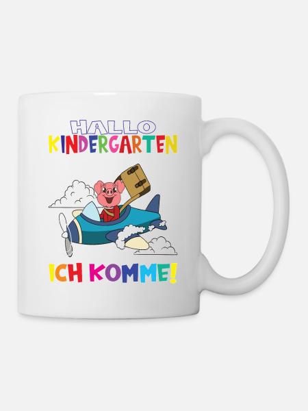 Kindergartenkind Hallo Kindergarten Ich Komme - Tasse - Weiß