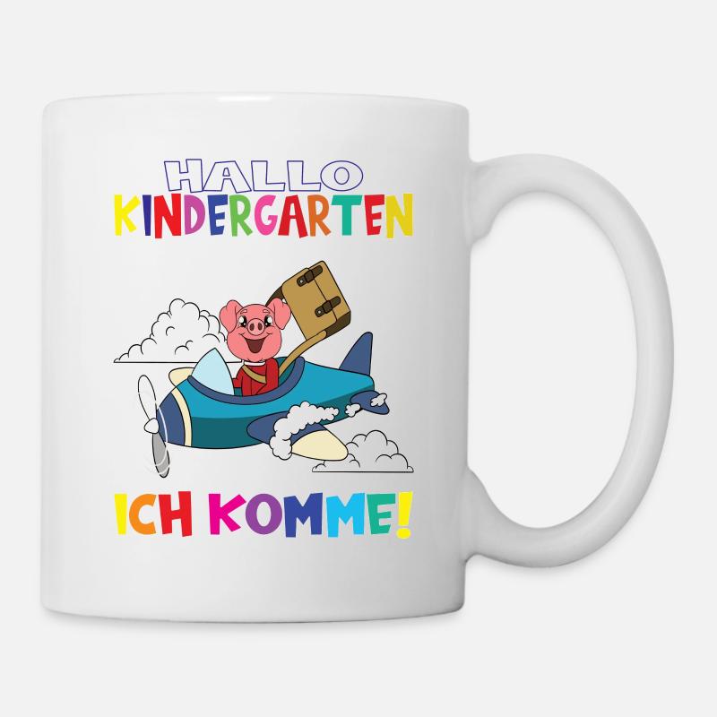 Kindergartenkind Hallo Kindergarten Ich Komme - Tasse - Weiß