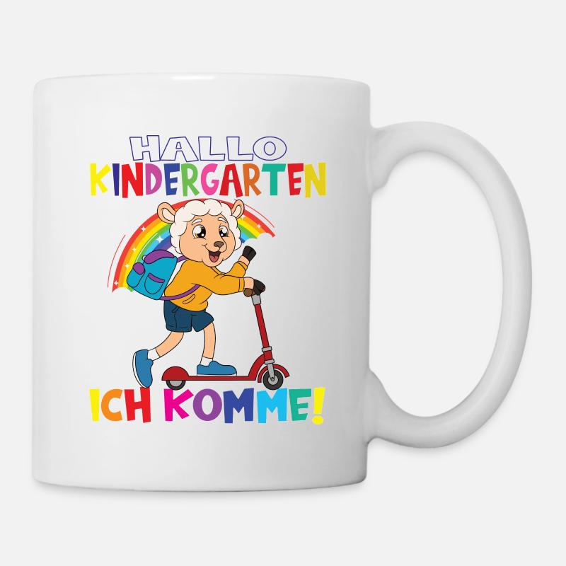 Kindergartenkind Hallo Kindergarten Ich Komme - Tasse - Weiß