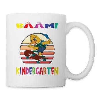 Kindergartenkind Hallo Kindergarten Ich Komme - Tasse - Weiß - Rechts