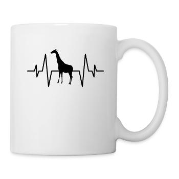 Giraffe Herzschlag - Tasse - Weiß - Rechts