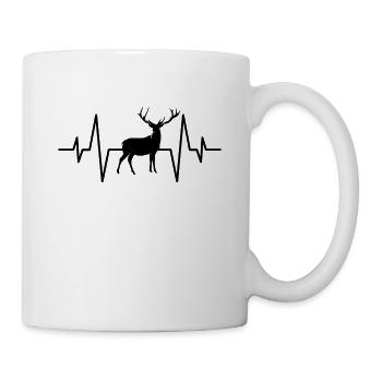 Battement de cœur de cerf - Mug blanc - blanc - Droite