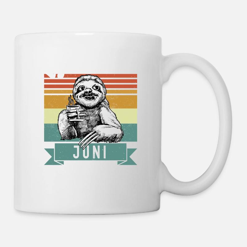 Faultier Legendär seit Juni 1957 Geburtstag - Tasse - Weiß
