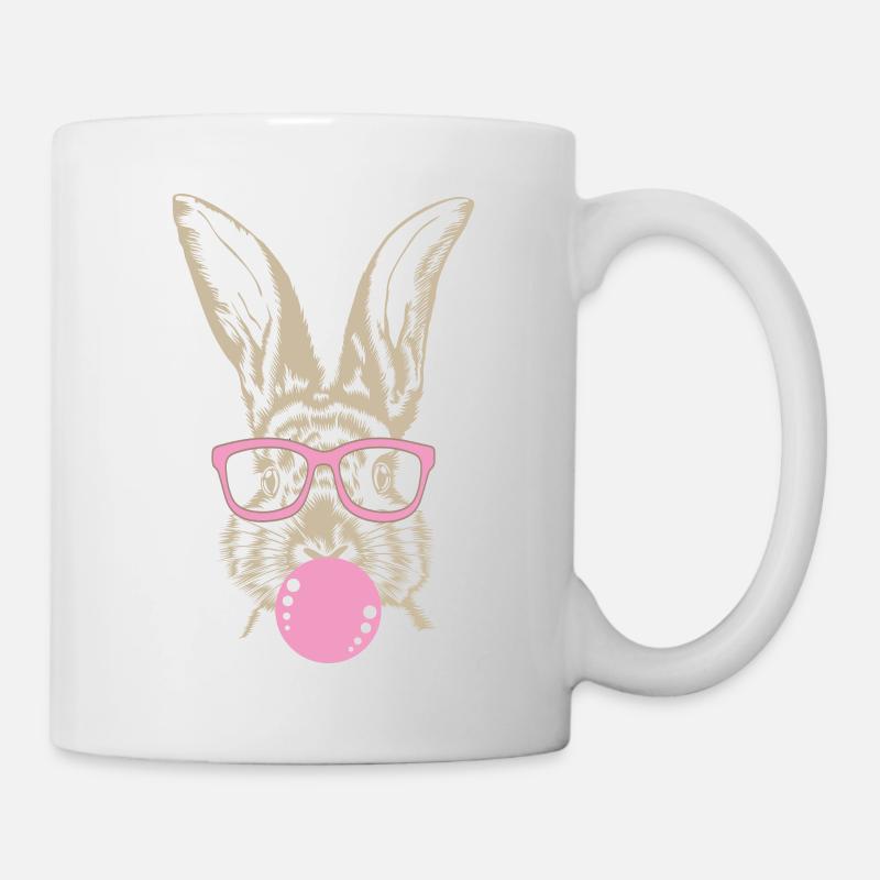 Blow Bubble Rabbit - Mug - white