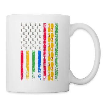 American sports flag - Mug - white - Right