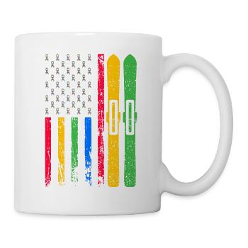 American sports flag - Mug - white - Right