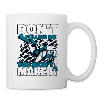 Ne me suivez pas, vous n’en ferez pas des lunettes - Mug blanc - blanc - Droite