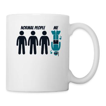 Normal People Me Diving Fins Goggles - Mug - white - Right
