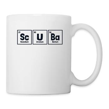 Scuba Periodic Table Of Elements Tauchermaske - Tasse - Weiß - Rechts