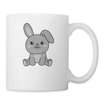 Lapin Lapin Animaux mignons Lapin de Pâques - Mug blanc - blanc - Droite