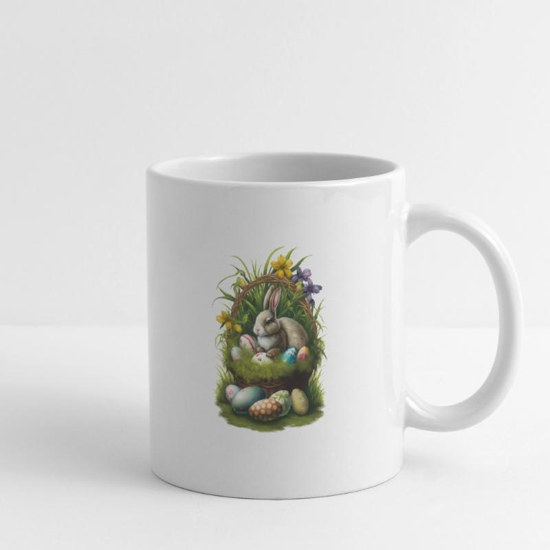 Easter Bunny with Easter Eggs Easter Mug