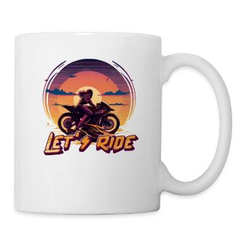 Radrennrad Let's Ride Biker Lives Matter - Mug - white - Right