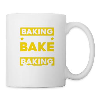 backen bäcker - Tasse - Weiß - Rechts