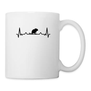 Gerbil Heartbeat Racing Rat Gerbil - Mug - white - Right