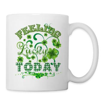 SE SENTIR CHANCEUX AUJOURD’HUI - Mug blanc - blanc - Droite