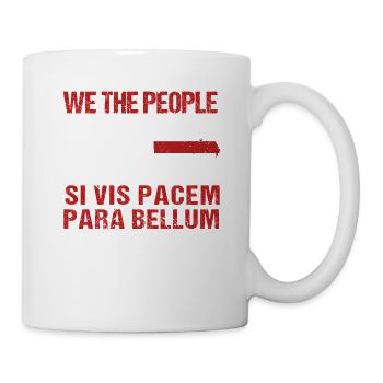 Si vis pacem para bellum USA soldat américain - Mug blanc - blanc - Droite