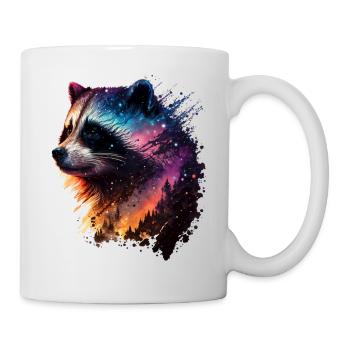Raccoon Animal Motif Forest Animals Wildlife Funny - Mug - white - Right