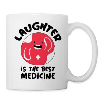 Le rire est le meilleur cadeau d’hôpital médical - Mug blanc - blanc - Droite
