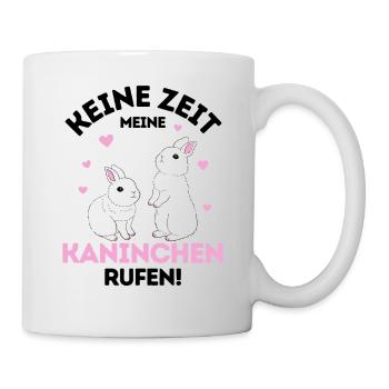 Zwergkaninchen Kaninchen Häschen Haustier Geschenk - Tasse - Weiß - Rechts