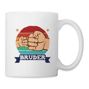 Ich werde Bruder 2024 - Tasse - Weiß - Rechts
