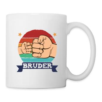 Ich werde Bruder 2025 - Tasse - Weiß - Rechts