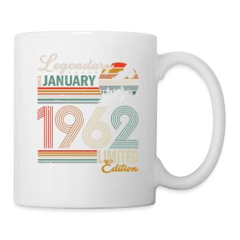 Légendaire depuis janvier 1962 - Mug blanc - blanc - Droite