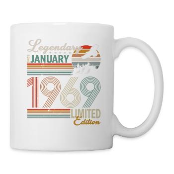 Légendaire depuis janvier 1969 - Mug blanc - blanc - Droite
