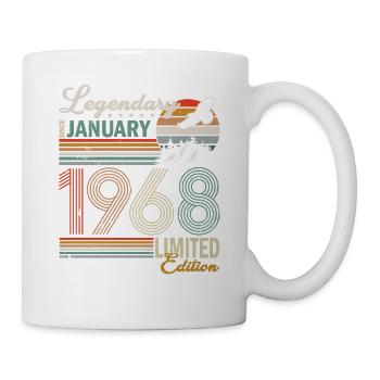 Légendaire depuis janvier 1968 - Mug blanc - blanc - Droite