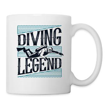 Diving Legend Diving Fins Goggles Diver - Mug - white - Right