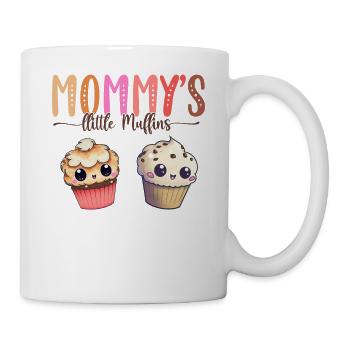 Signature des deux petits muffins de maman pour enfants - Mug blanc - blanc - Droite