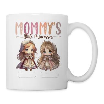Mom's two little princesses child signature - Mug - white - Right