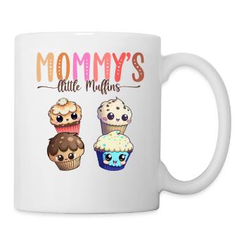Mom's four little muffins Child Signature Mother - Mug - white - Right