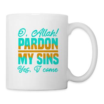 VERZEIHEN SIE MIR MEINE SÜNDEN JA, ICH KOMME - Tasse - Weiß - Rechts