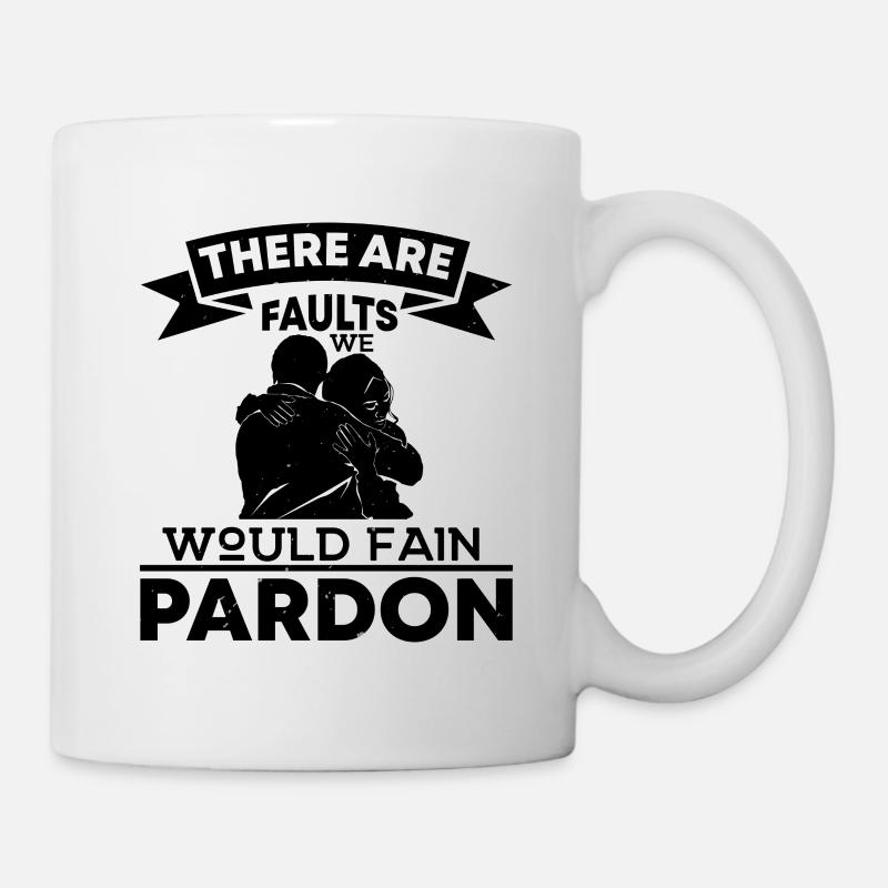 IL Y A DES FAUTES SERAIT PARDON - Mug blanc - blanc