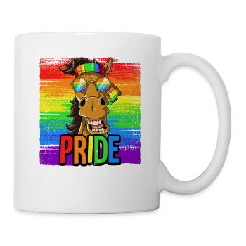 Pride LGBTQ Christopher Street Day Kostüm Pride - Tasse - Weiß - Rechts