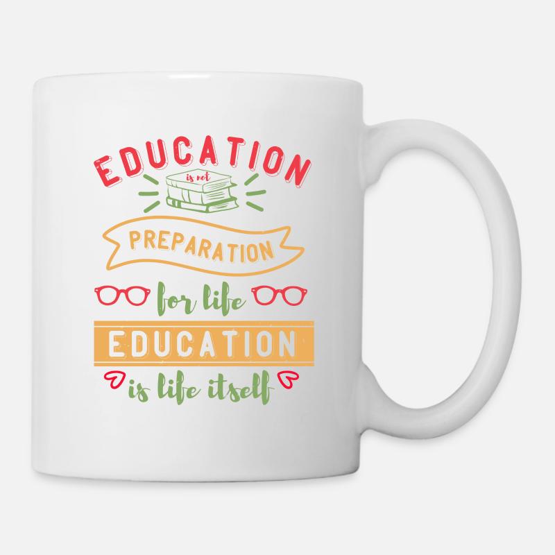 EDUCATION PREPARTION - Mug - white