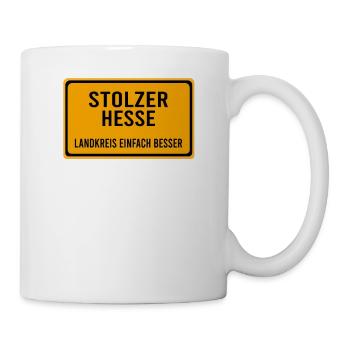 Hessen Hessener Wiesbaden Wiesbadener Stolz - Tasse - Weiß - Rechts