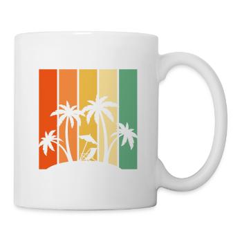 Summer vibes - Palms, Sun, State, Summer - Mug - white - Right