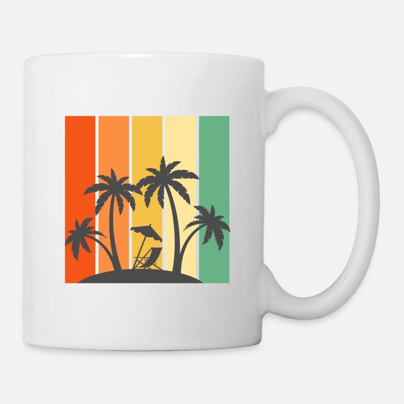 Ambiance estivale - Été, Vacances, Plage - Mug blanc - blanc