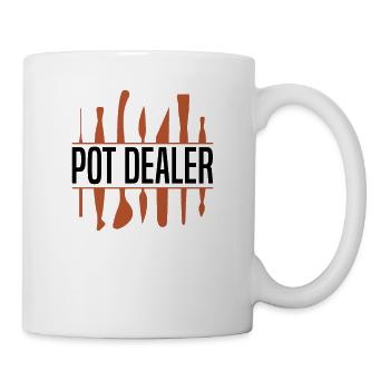 Poterie Argile Cours de poterie Poterie Getöpfert - Mug blanc - blanc - Droite