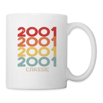 2001 Jubiläum im klassischen Vintage-Stil 2001 - Tasse - Weiß - Rechts