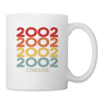 2002 Jubiläum im klassischen Vintage-Stil 2002 - Tasse - Weiß - Rechts