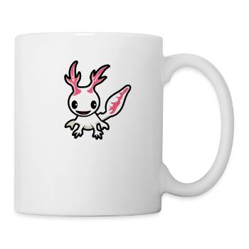 Süßes Kawaii Axolotl - Tasse - Weiß - Rechts