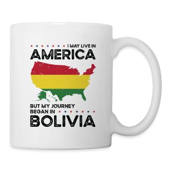 Né bolivien Bolivie États-Unis - Mug blanc - blanc - Droite
